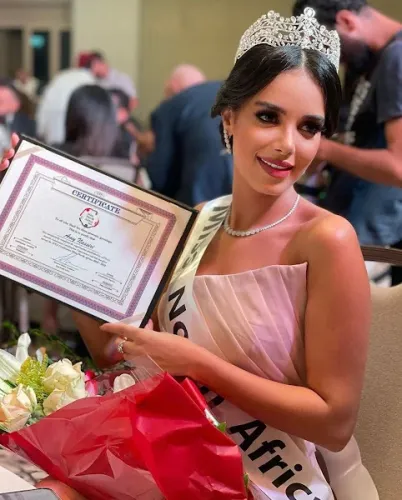 هذه المغربية للي فازت بلقب ملكة جمال شمال إفريقيا